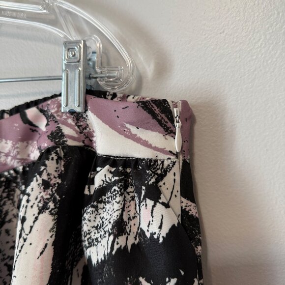 Eloquii Womens Abstract Print Midi Skirt Size 18 Elastic Waist Polyester - Picture 3 of 7